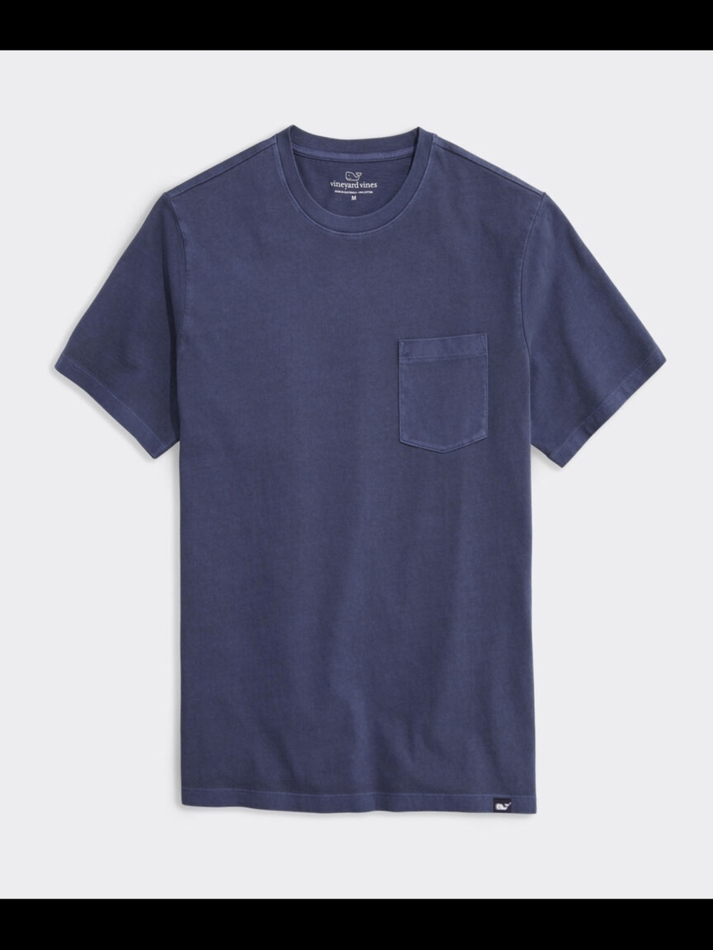 Vineyard Vines Garment-Dyed Surf Pocket Tee In Nautical Navy